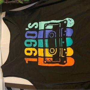 Black 90’s crop top